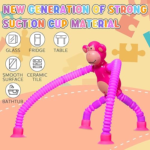 Miniatura 3 de Poen Paquete de 12 juguetes telescópicos con ventosa, juguetes sensoriales, juguetes para ansiedad, divertidos rellenos de calcetines para