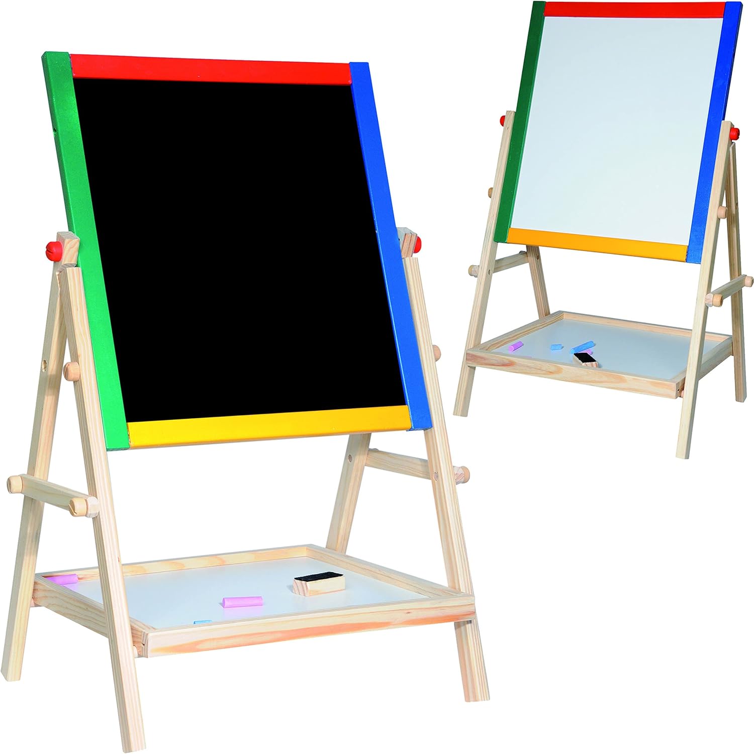 allesmeine.de GmbH 4 in 1 Standtafel Schreibtafel/Maltafel