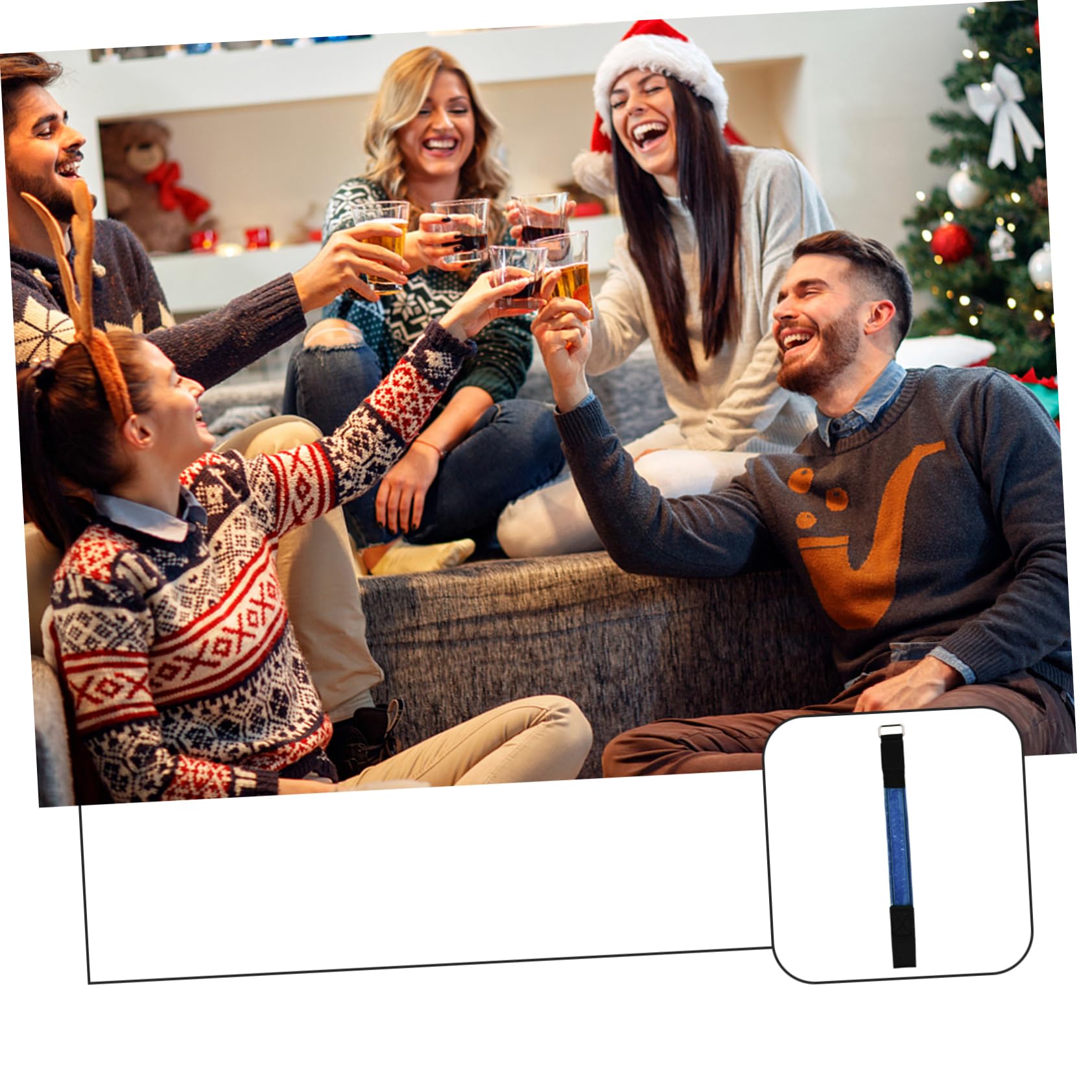 BRIGHTFUFU 2Pcs LED Glowing Armband High Visibility Reflective Night Safety Wristband for Running Cycling and Outdoor Activities Durable Material for Use