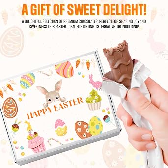 QLV Easter Chocolate Gift Box, Letterbox Gift & Easter Egg Hunt Treats
