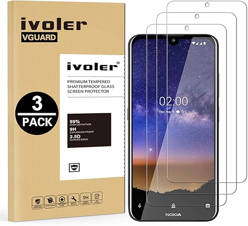 VGUARD Pack  Pellicola Vetro Temperato per Nokia 2 2  Garanzia Vita   Pellicola Protettiva Protezione per Schermo per Nokia 2 2