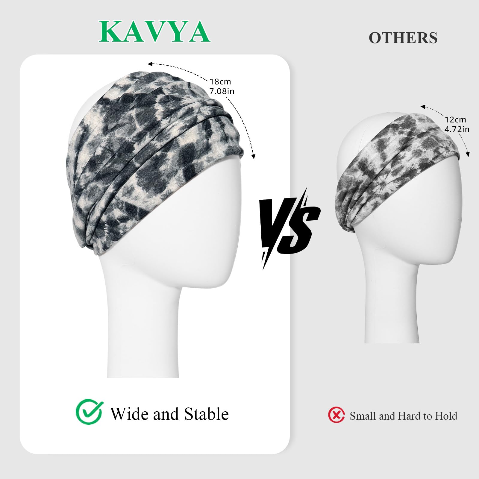 Kavya Headbands for Women's Hair Hair Bands 4-Pack - Image 3