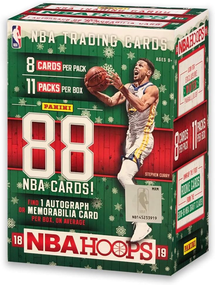 2018-19 Panini NBA Holiday Hoops Basketball Card Blaster Box with 1 Autograph or Memorabilia Card - LUKA DONCIC Possible Rookie Cards!