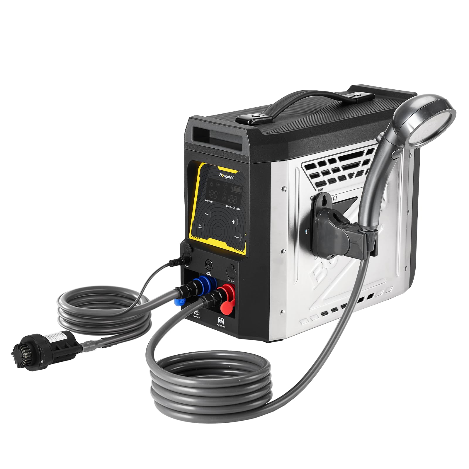 BougeRV Upgraded Portable Propane Water Heater, Hot
