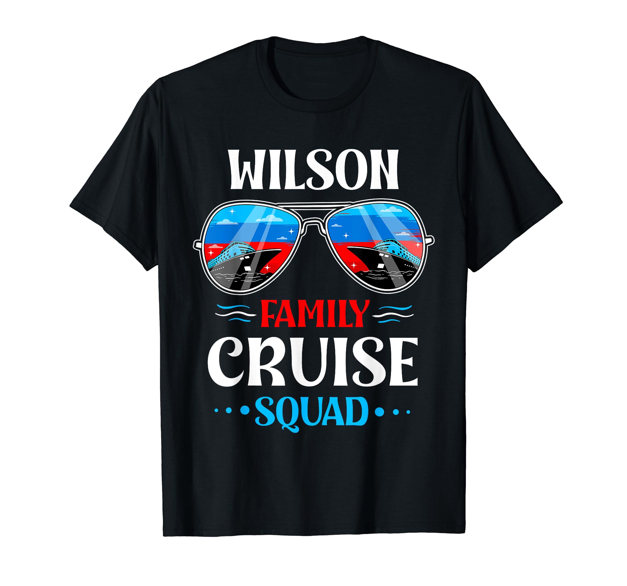 Wilson Family Cruise Squad Personalized Family Vacation T-Shirt