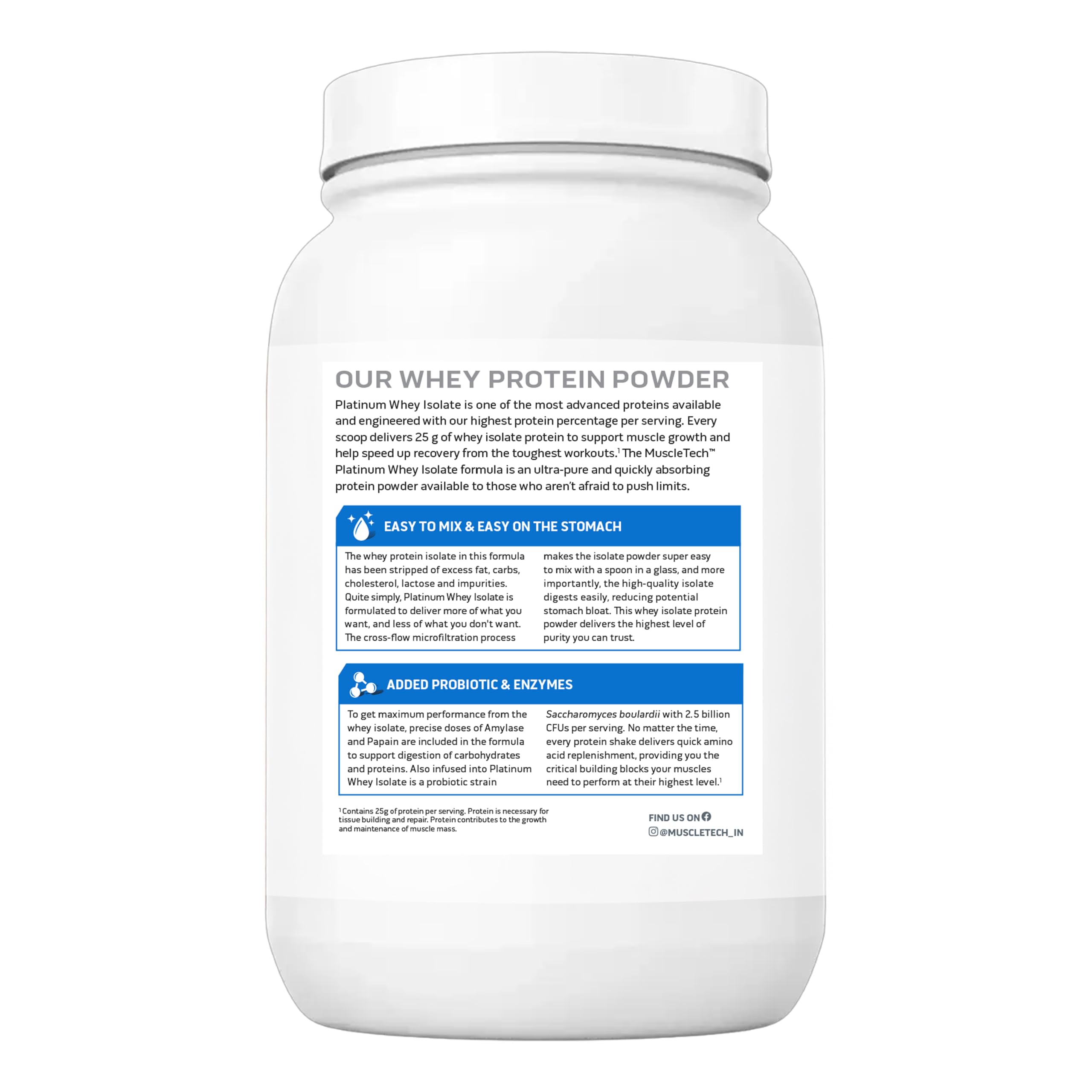 MuscleTech Platinum Whey Isolate, 907g (2lbs) Milk Chocolate, Protein Powder for Muscle Gain, 25g Protein + 5.7g BCAA, ultimate muscle building formula, increase strength & performance. — Amazon image 8