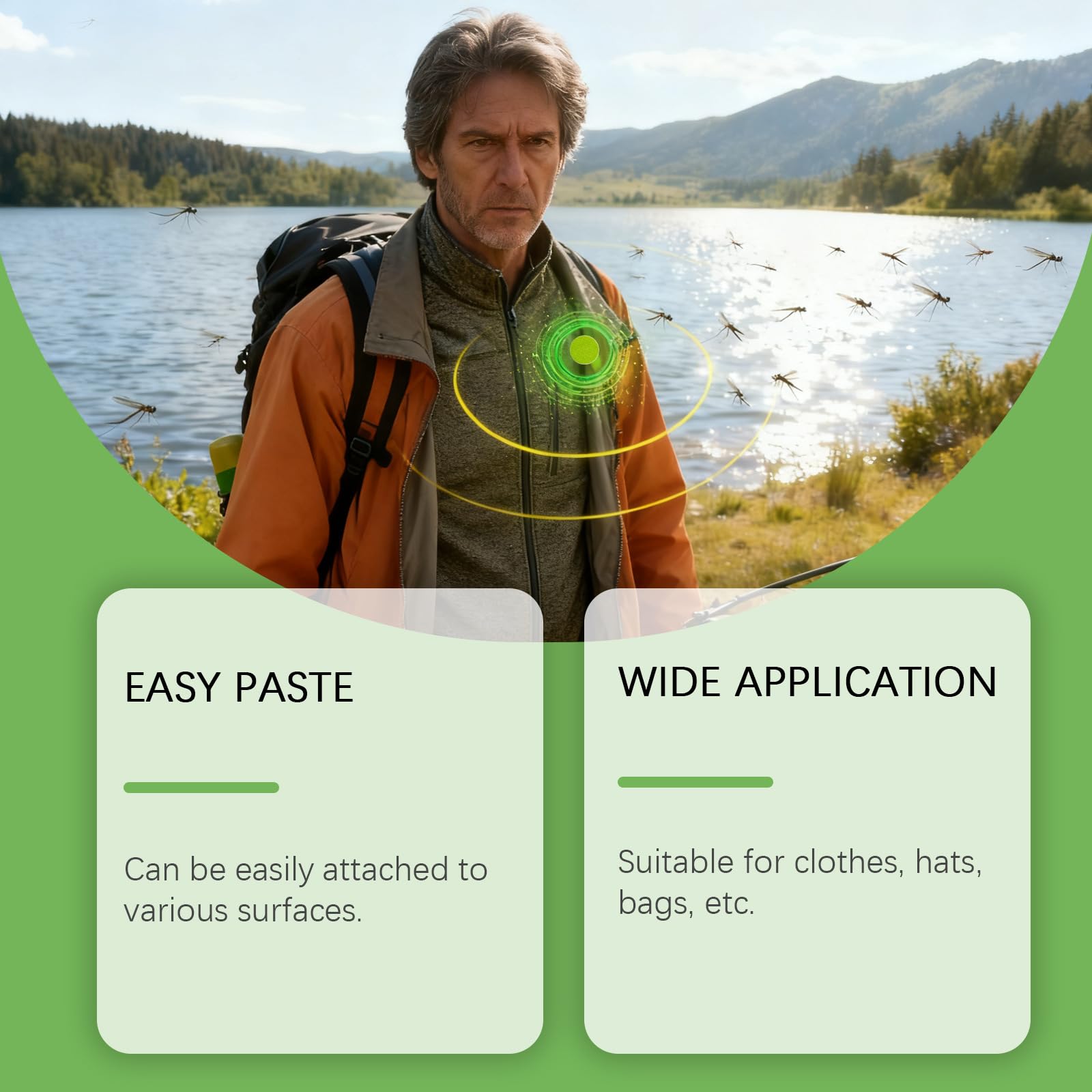 78 PCS Parche Repelente Mosquitos Previene Picaduras de Mosquitos,para Acampar al Aire Libre para Adultos y Niños