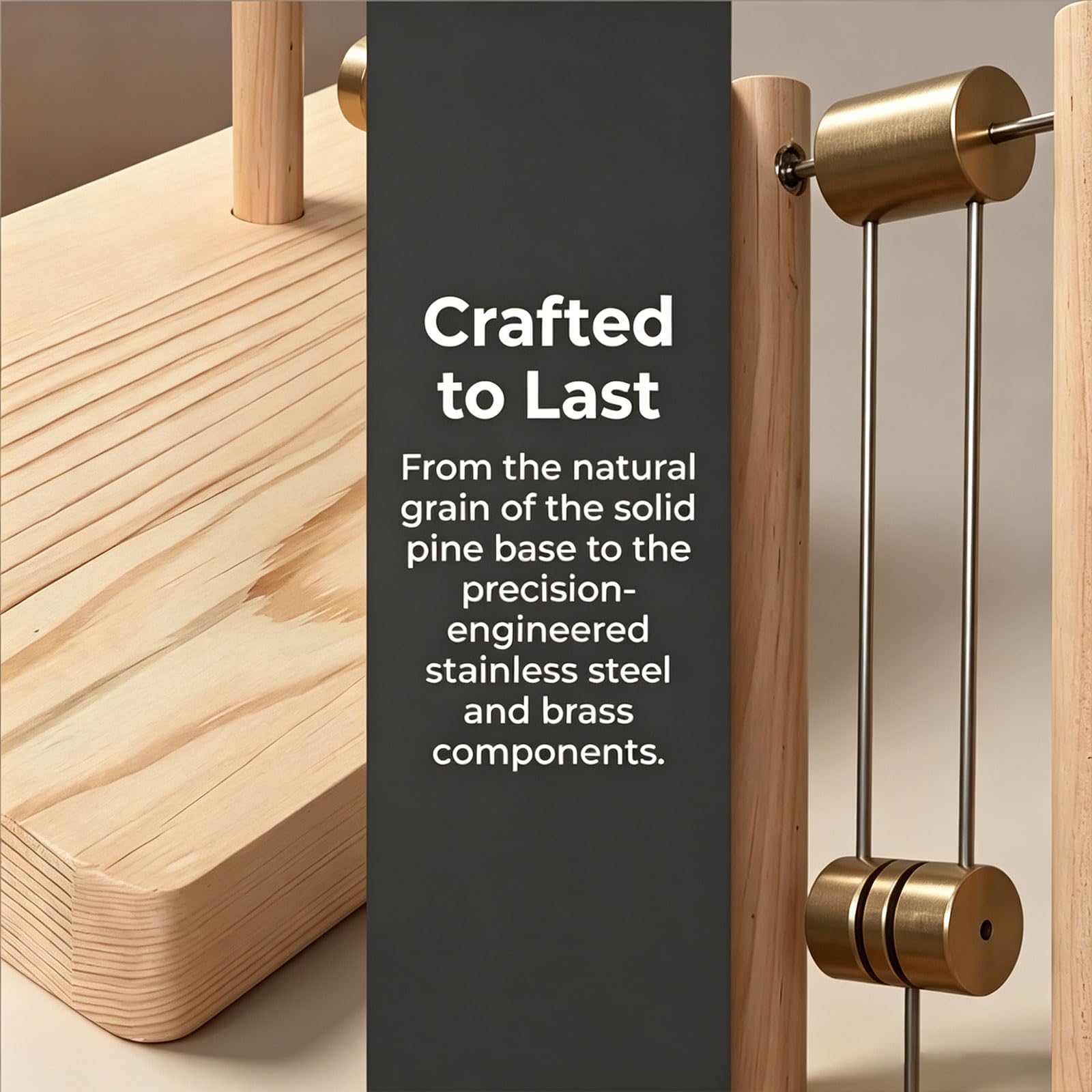 Decoración De Péndulo Doble Caótico De Madera, Escultura De Energía Cinética, Juguete De Escritorio con Péndulo, para Aliviar El Estrés En La Oficina Y El Hogar, Adorno De Escritorio Y Regalo.
