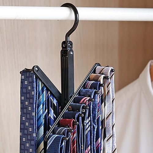 Miniatura 9 de Adlustable X, bufandas, gancho para bufandas, colgador, organizador organizador de armario, puerta, repisa, corbata, cinturón