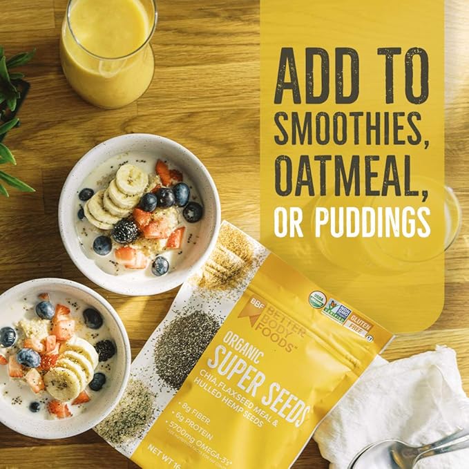 These super seeds are rich in essential nutrients such as omega-3 fatty acids, fiber, protein, and antioxidants. They can be easily incorporated into your daily routine by adding them to smoothies, shakes, oatmeal, yogurt, or baked goods. With their mild nutty flavor, these super seeds are versatile and can be used in a variety of recipes to boost the nutritional content of your meals.