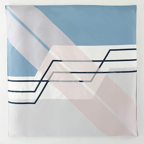 Miniatura 7 de City Scene - Juego de funda de edredón tamaño Queen, ropa de cama suave con fundas a juego, decoración contemporánea del hogar (azul Thorton, Queen)