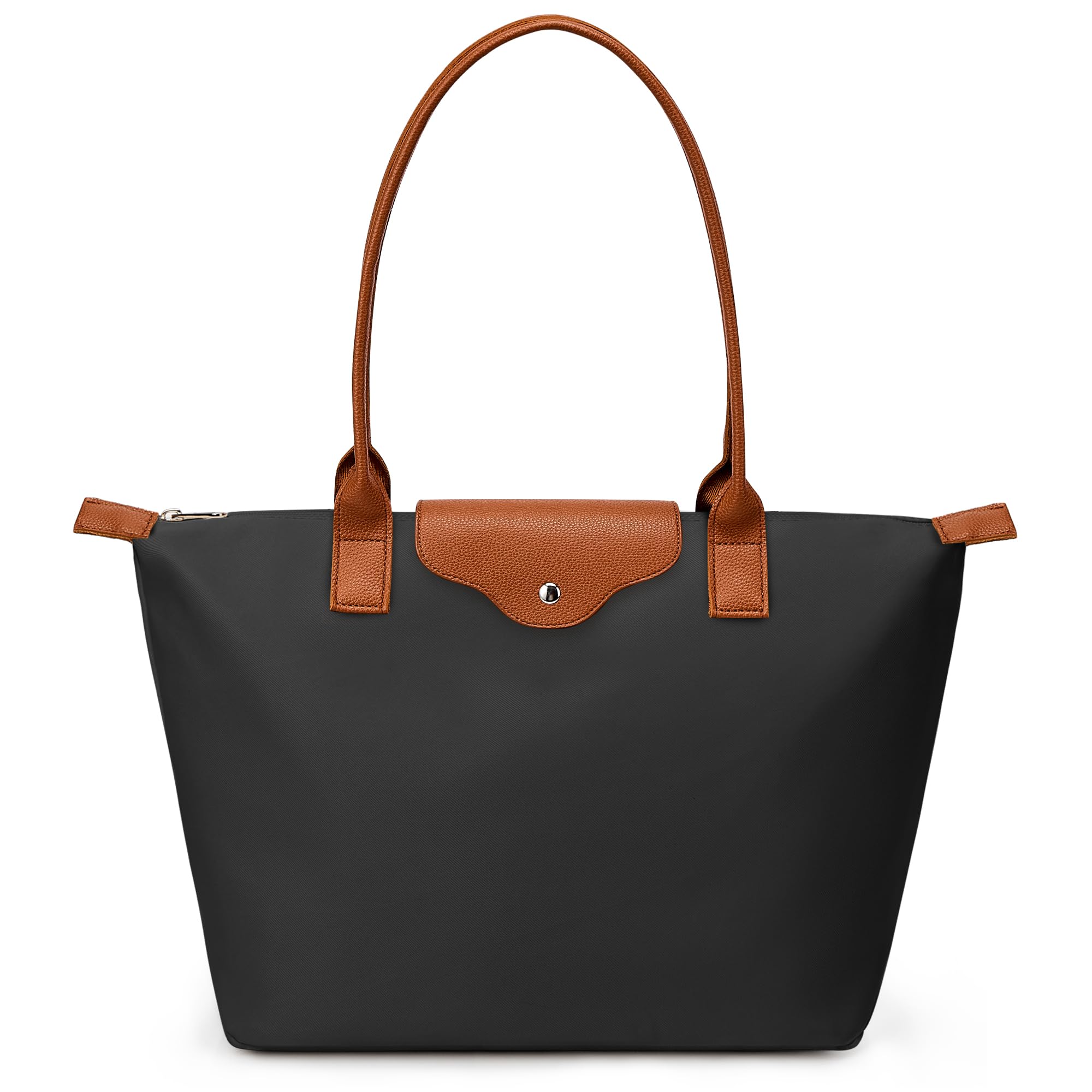 KALIDI FANCY FOREST KALIDI Tote Bag for Women Nylon Top-Handle Purse,Large Capacity Shoulder Hobo handBag with Zipper Leisure Foldable Weekend