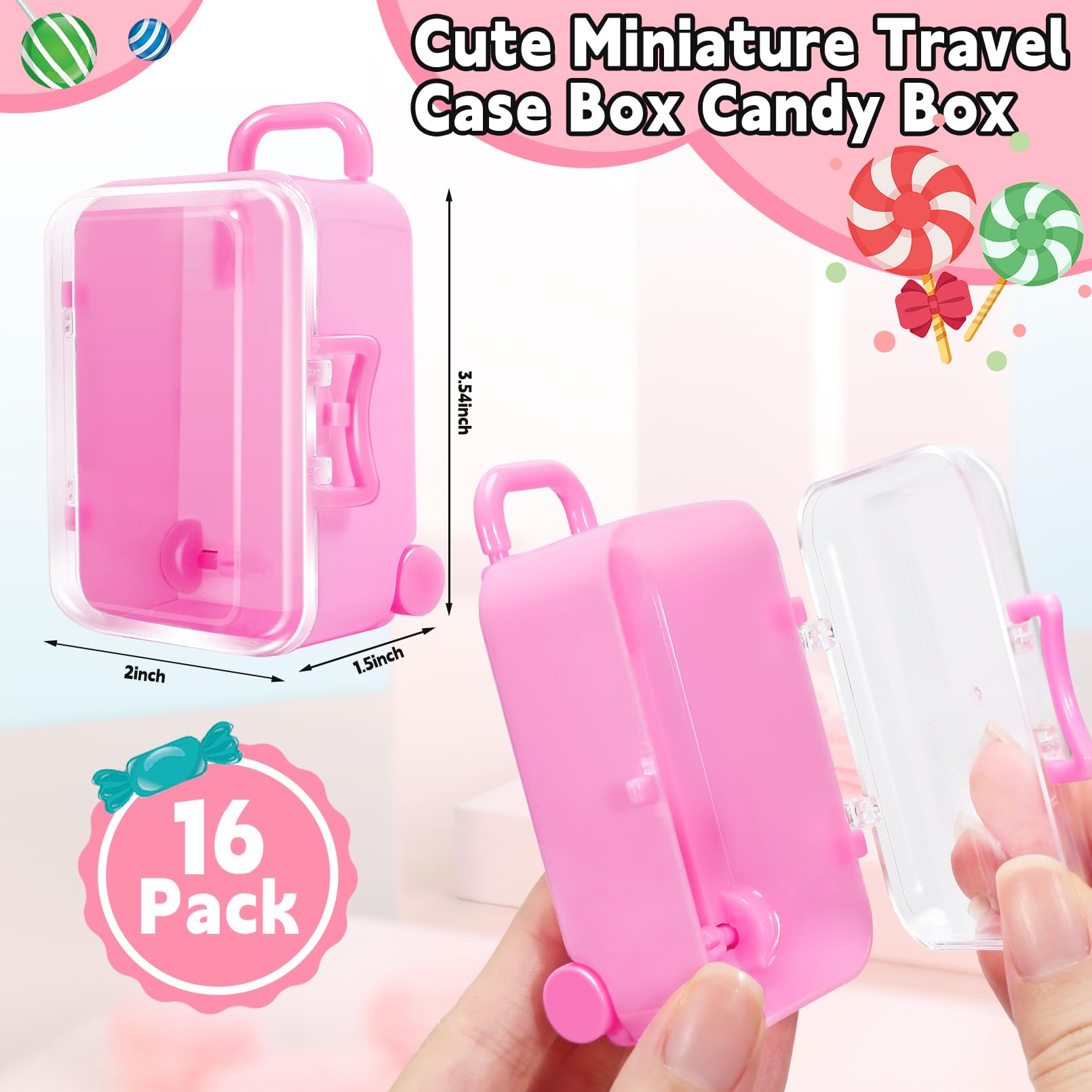 Mini Suitcase Gift Box Mini Suitcase Favor Box Treat Boxes For