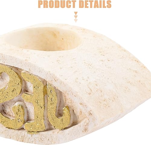 Miniatura 8 de Cabilock Jesús - Portavelas de resina para luz de té estatua con forma de pez vela religiosa para centro de mesa adorno de iglesia occidental