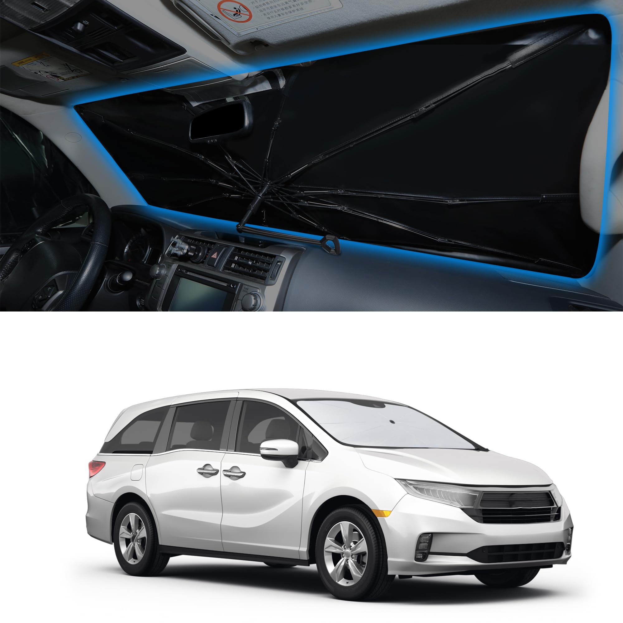 Windshield Sun Shade Umbrella for 2018-2026 Honda Odyssey