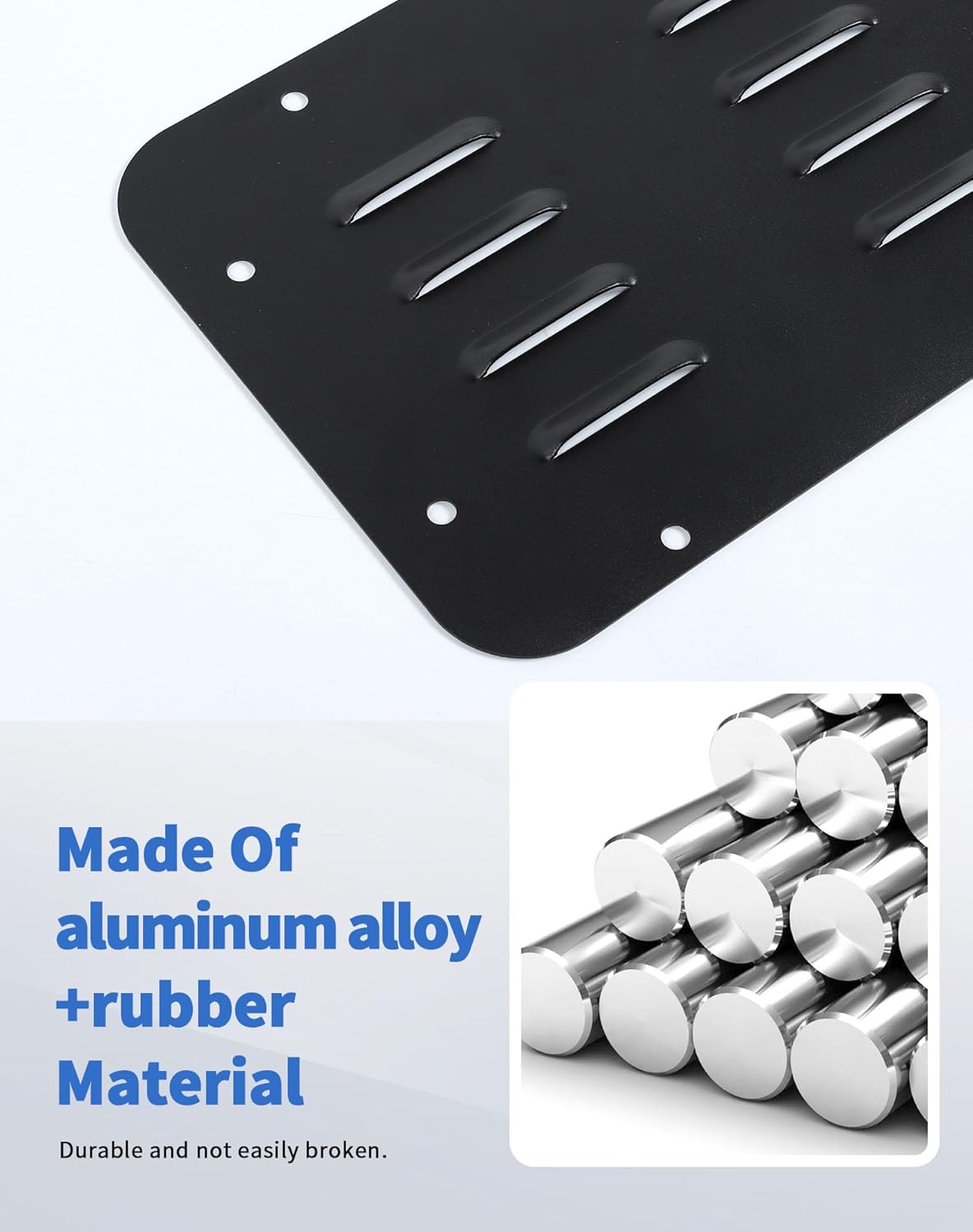 Aluminum Wrangler JK Spare Tire Carrier Filler Plate Tailgate Plug Vent Plate Cover & Tailgate Durable Rubber Plugs and Bolts Fit for 2007-2017 Jeep Wrangler JK JKU