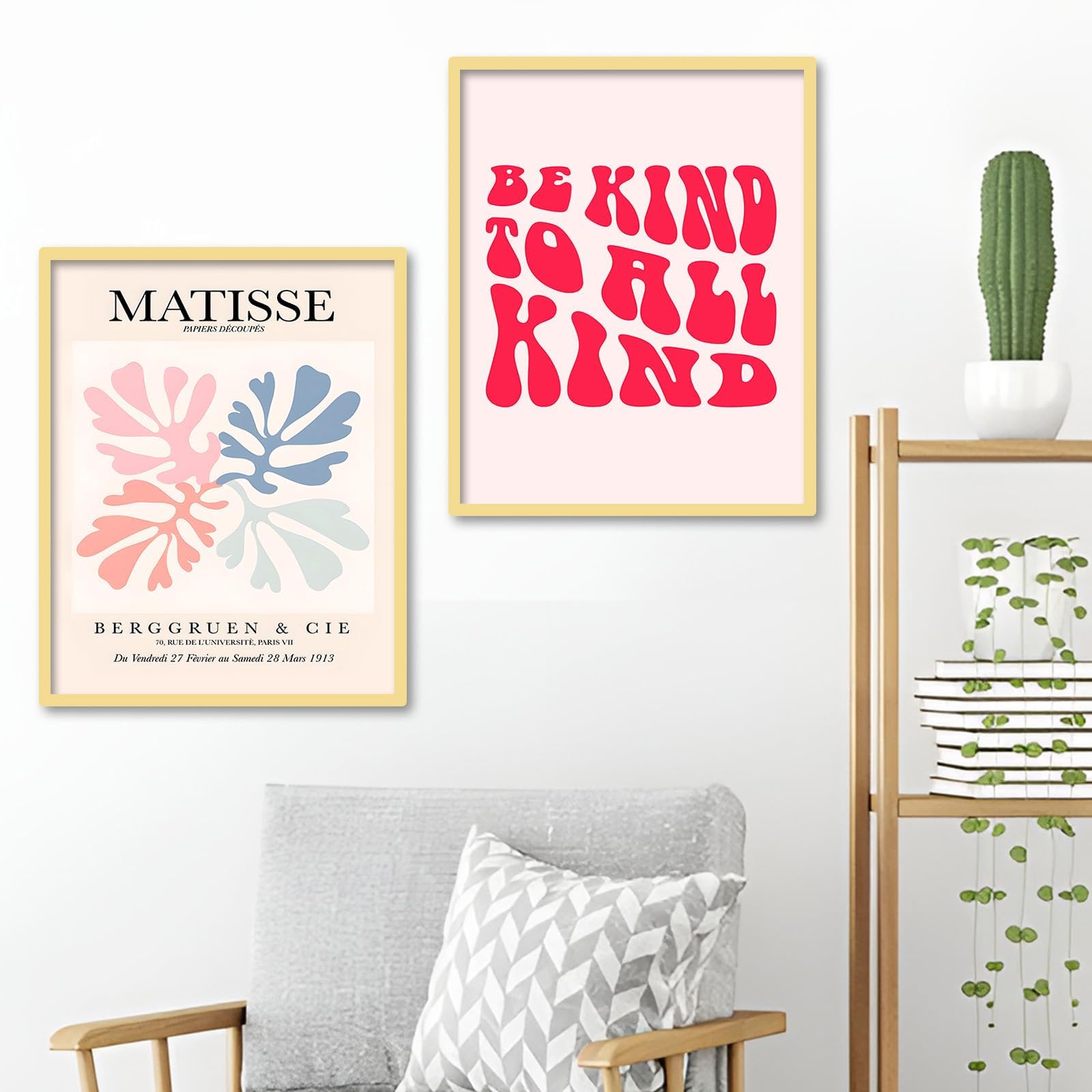 JINGIHE 9 różowych dekoracji pokoju Aesthetic Poster Clean Girl Room Decor obrazy
