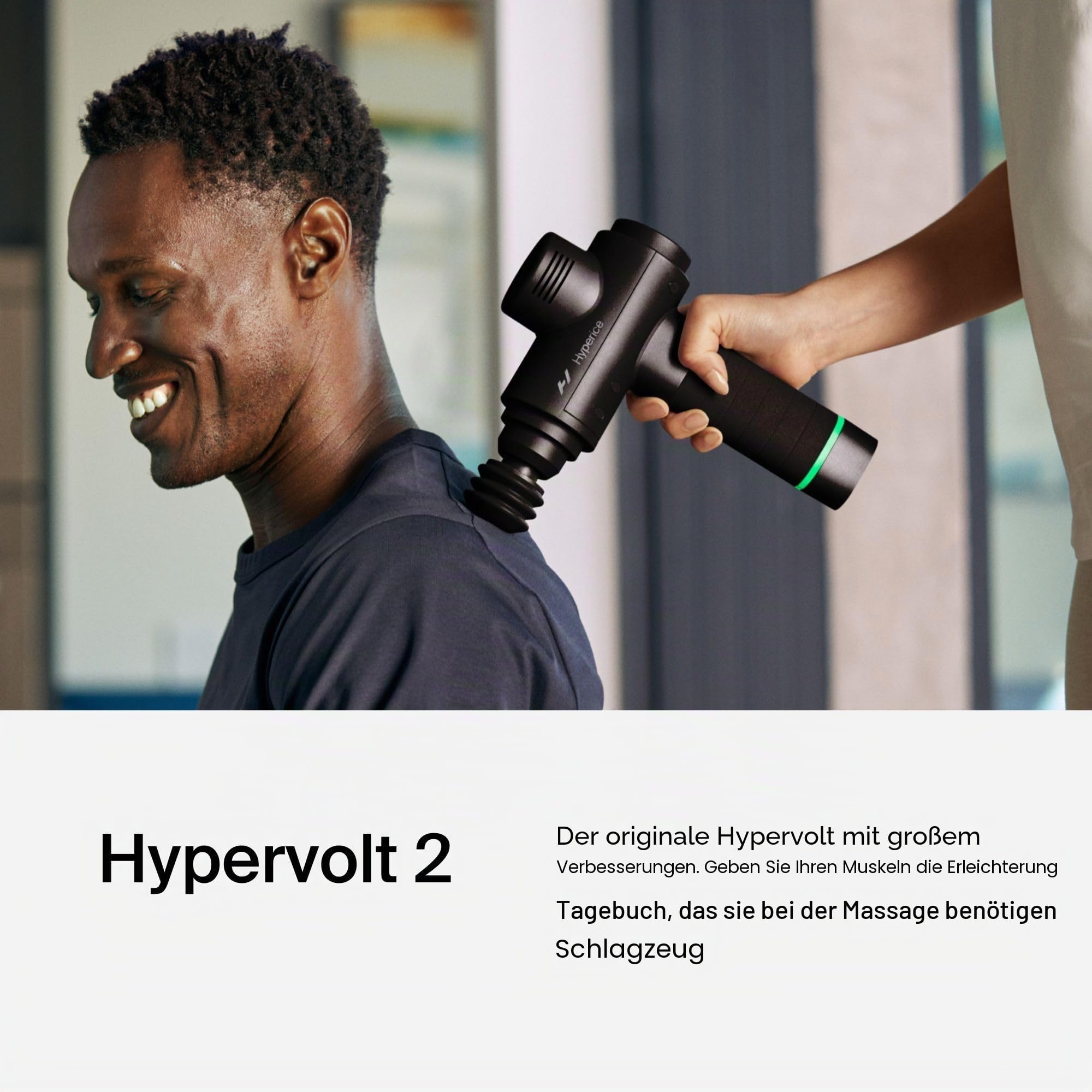 Hyperice Hypervolt 2 Handmasager, Schwarz