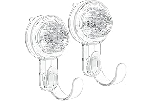 2 Pack Clear Wreath Hanger, 22 LB Heavy-Duty Wreath Suction Cups for Glass Windows