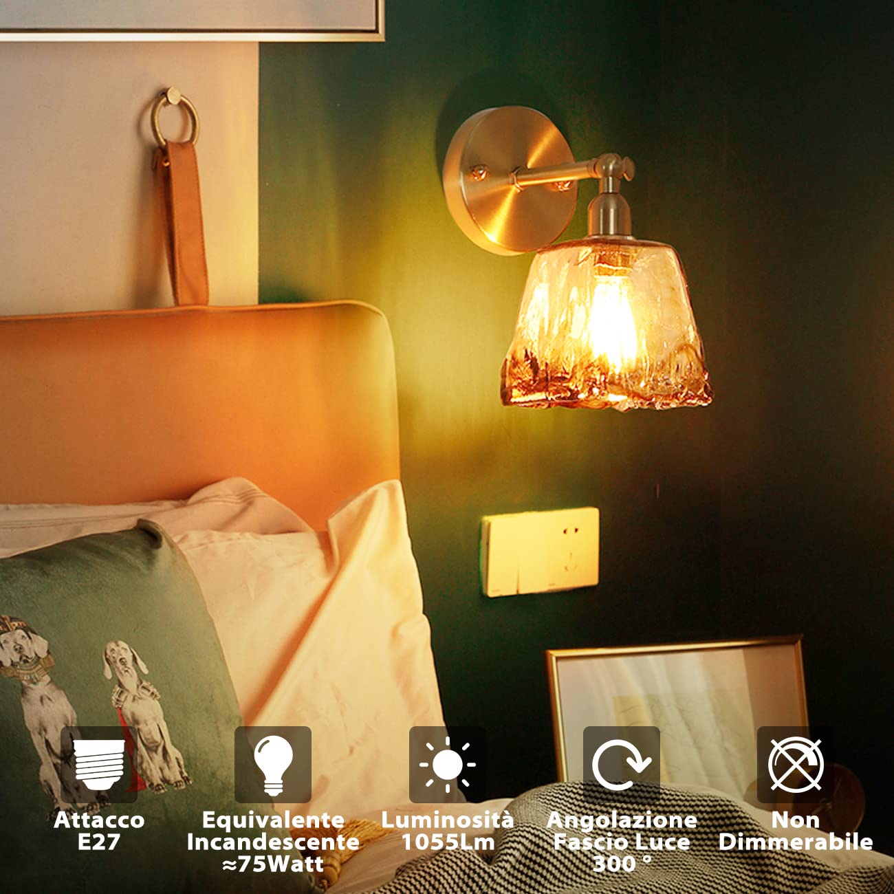 Lampadine di Filamento a LED Attacco E27,LVWIT ST64 Edison Vintage,8W EquivalentI a 75W, 1055 Lumen, Luce Bianca Calda 2700K,Consumo Basso,Risparmio Energetico,Non Dimmerabile – Pacco da 6 Pezzi