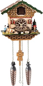 Trenkle Quartz Cuckoo Clock Black Forest House with Music