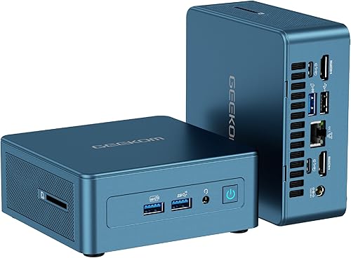 GEEKOM Mini PC Mini IT13, 13 Intel Core i7-13620H (10C16T, hasta 4.9GHz), 32GB DDR4 RAM1TB PCIe Gen4 SSD Mini Desktop NUC13, USB4.08K UHDWiFi