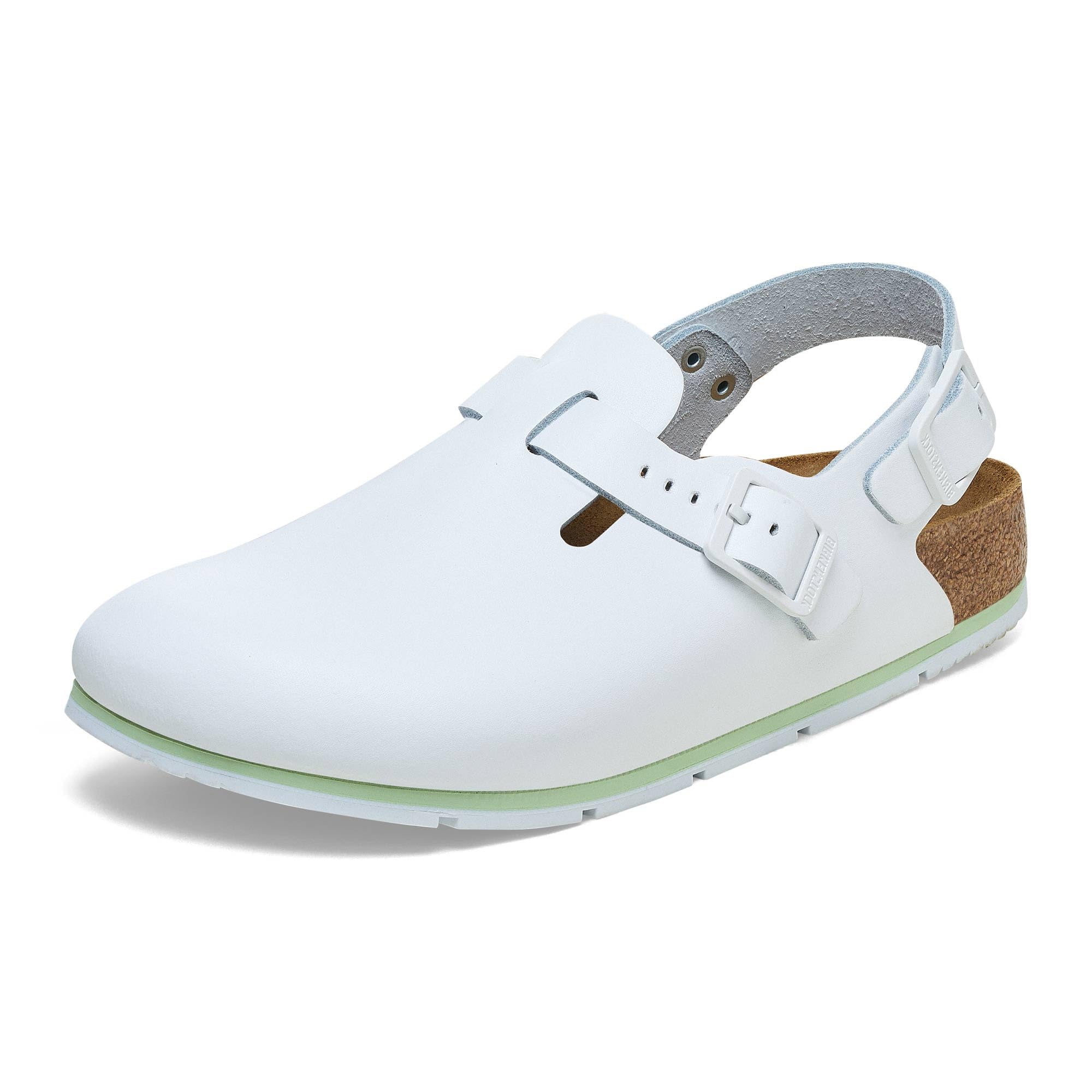 Birkenstock Damen Herren Tokio Pro Hausschuhe Leder Pantoletten - Clogs - Zertifiziert nach Norm EN ISO 20347:2145 - Berufsschuhe für Medizin, Gastronomie und Service