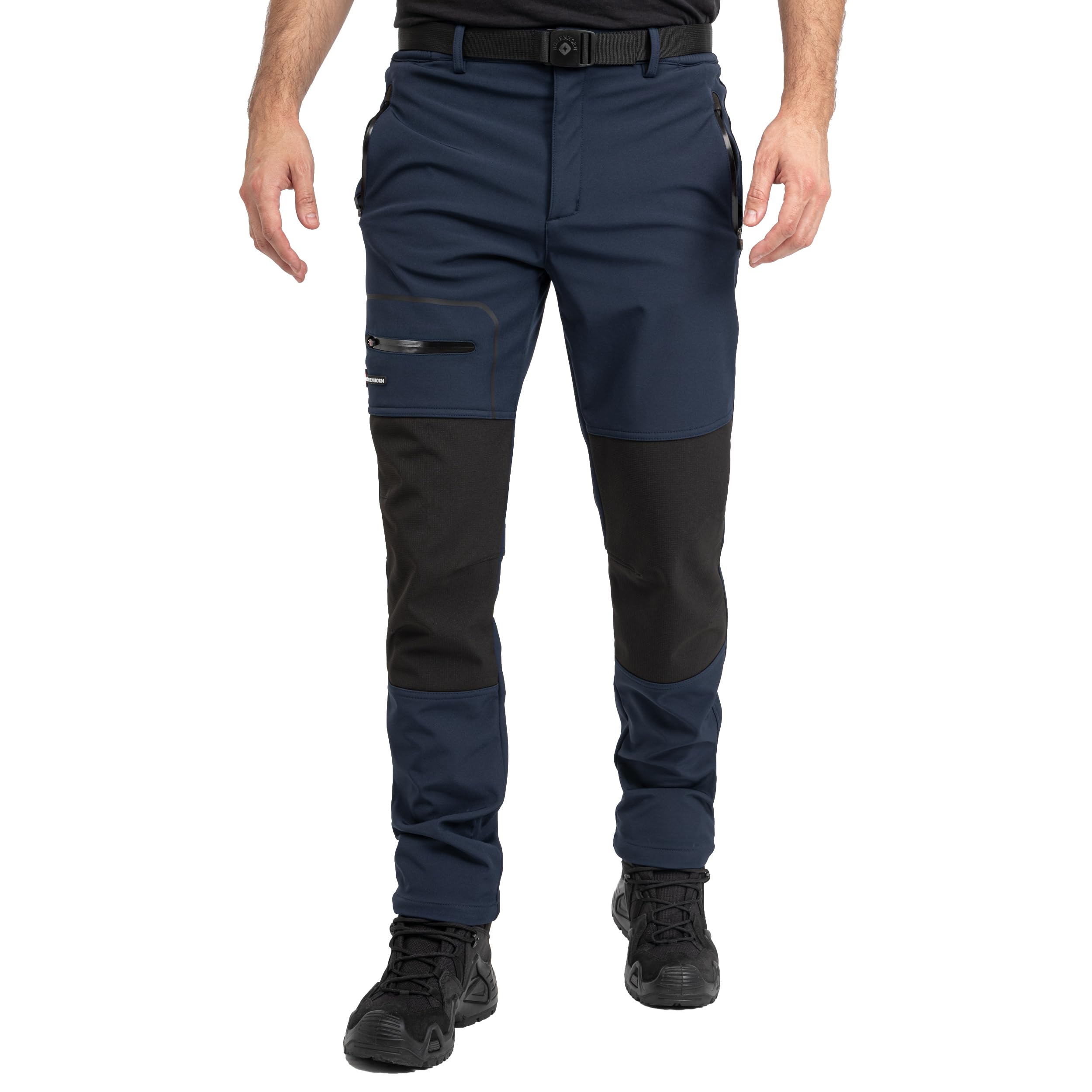 Höhenhorn Trekmaster - Pantalones de senderismo para hombre (softshell), forrados