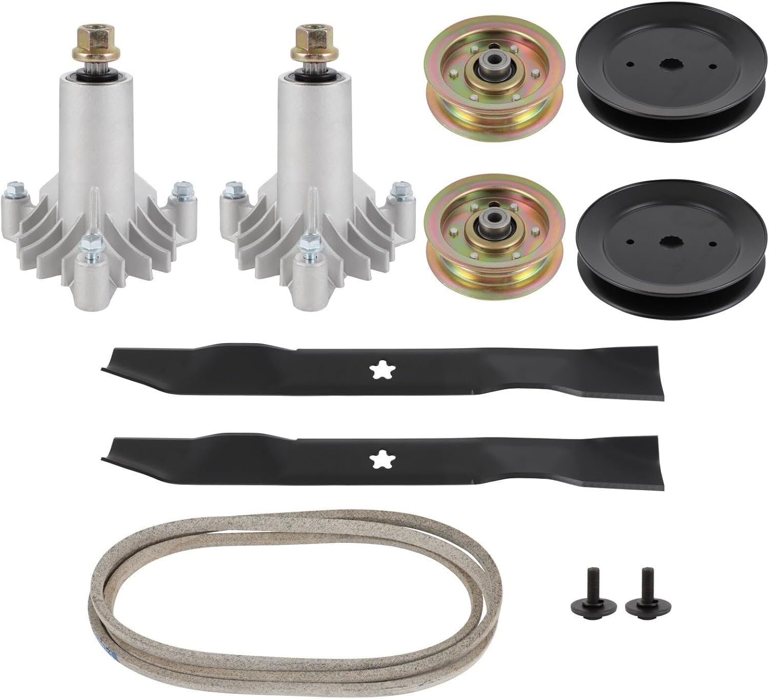 ACEBRI Deck Rebuild Kit 42 inch for Craftsman LT1000 LT2000 DLT3000 DYT4000 for Husqvarna YTH1542XP Mower Deck Kit 130794 Spindle 144959 Drive Belt 134149 Blade Spindle Pulley 153535 131494