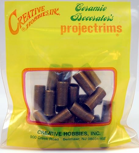 Miniatura 6 de Creative Hobbies ELY1085 - Tetinas de tubo de lámpara de acero con rosca - 34 pulgadas de largo, revestimiento de zinc amarillo, rosca estándar de