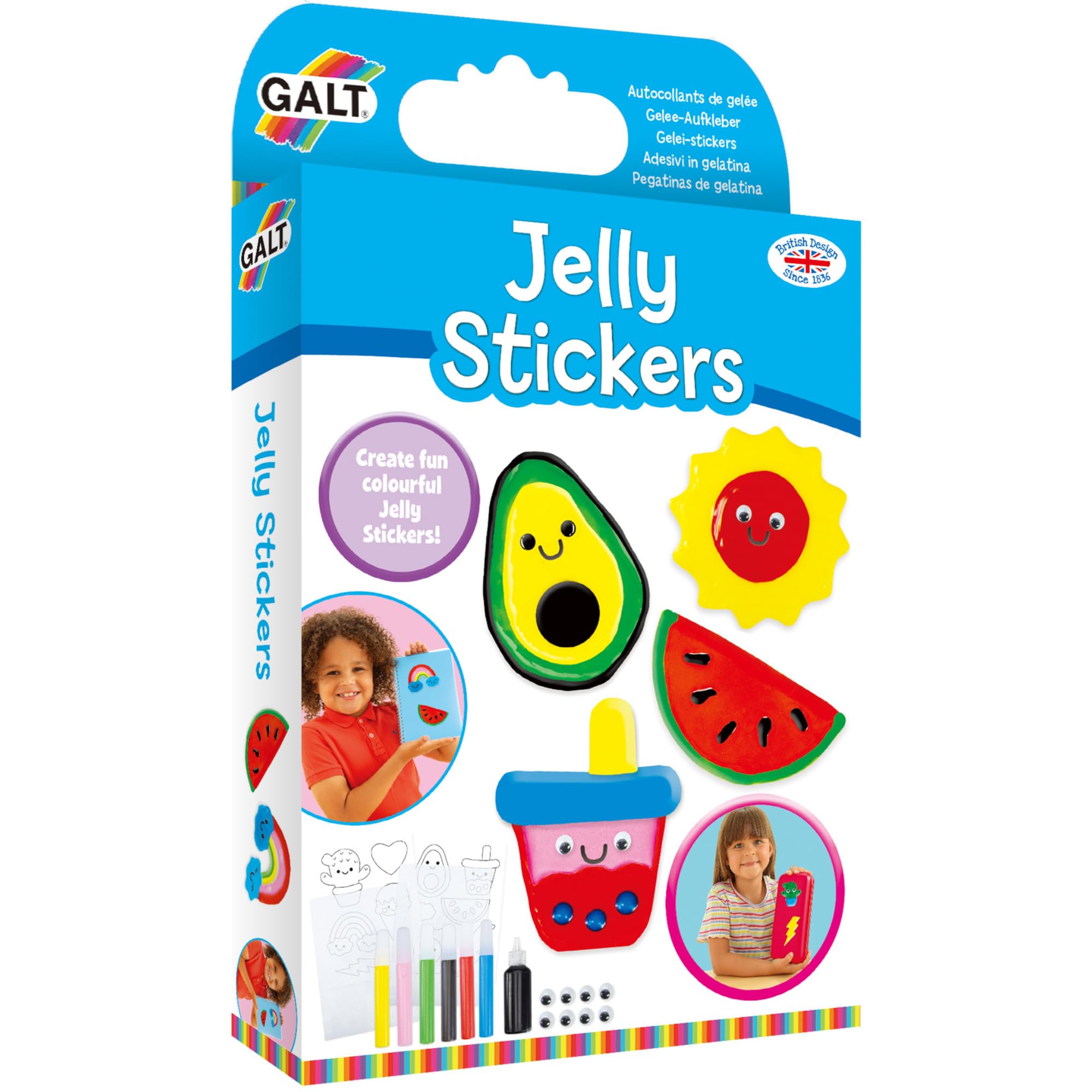 Galt Activity Pack Childrens Jelly Sticker Set