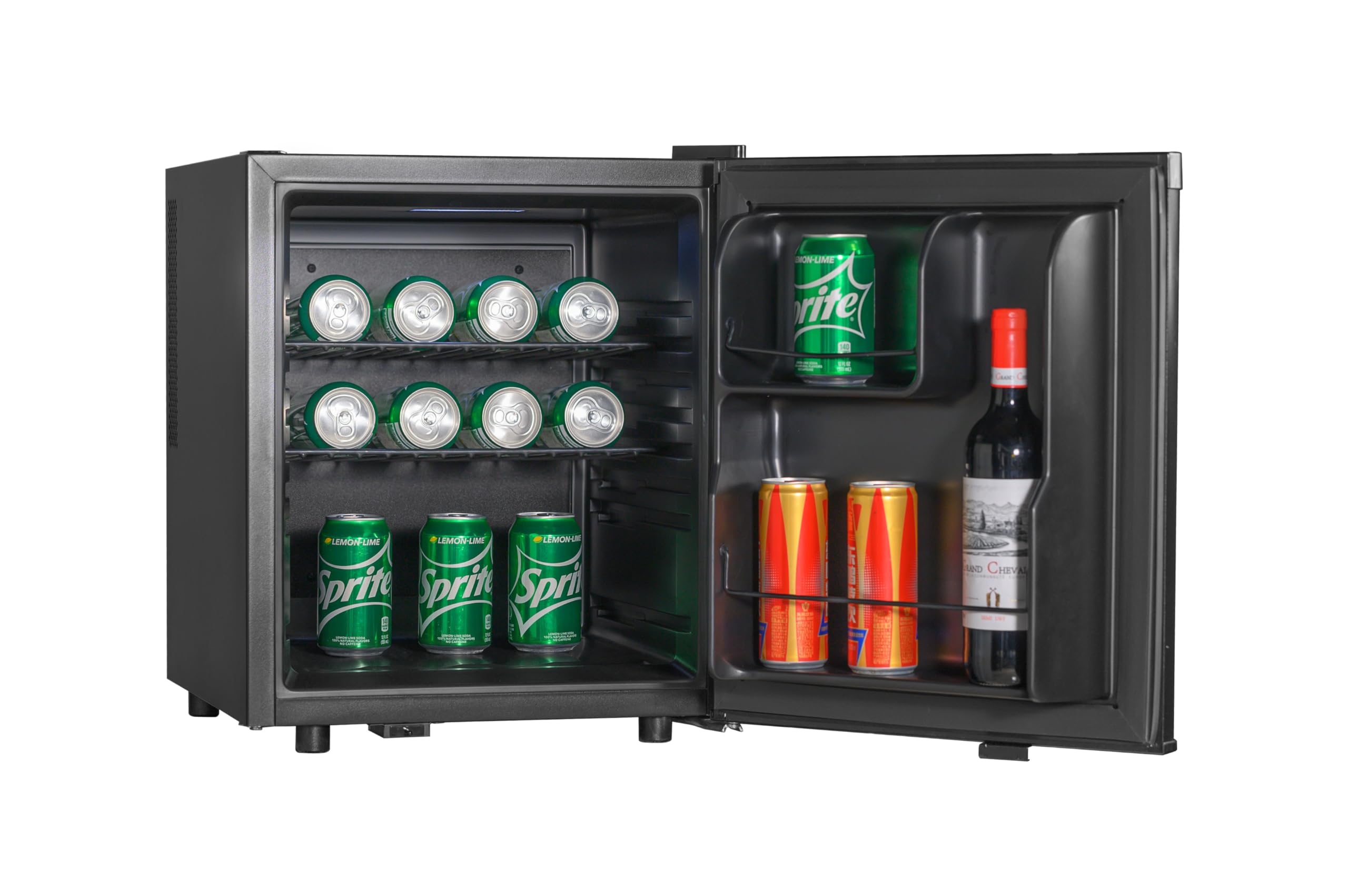 METRO Professional Minibar GMB1045B 43 x 48.7 x 52 cm 45 L Thermostat Mécanique 2 Étagères Éclairage Intérieur LED Noir