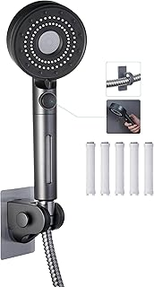 RV Handheld Shower Head with Hose and Cotton Filter,5 Mode Spray High Pressure Shower