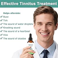 Vista 3 de Alivio de tinnitus para oídos zumbidos, las gotas para el cuidado de los oídos promueven la comodidad y la claridad de los oídos, el tratamiento