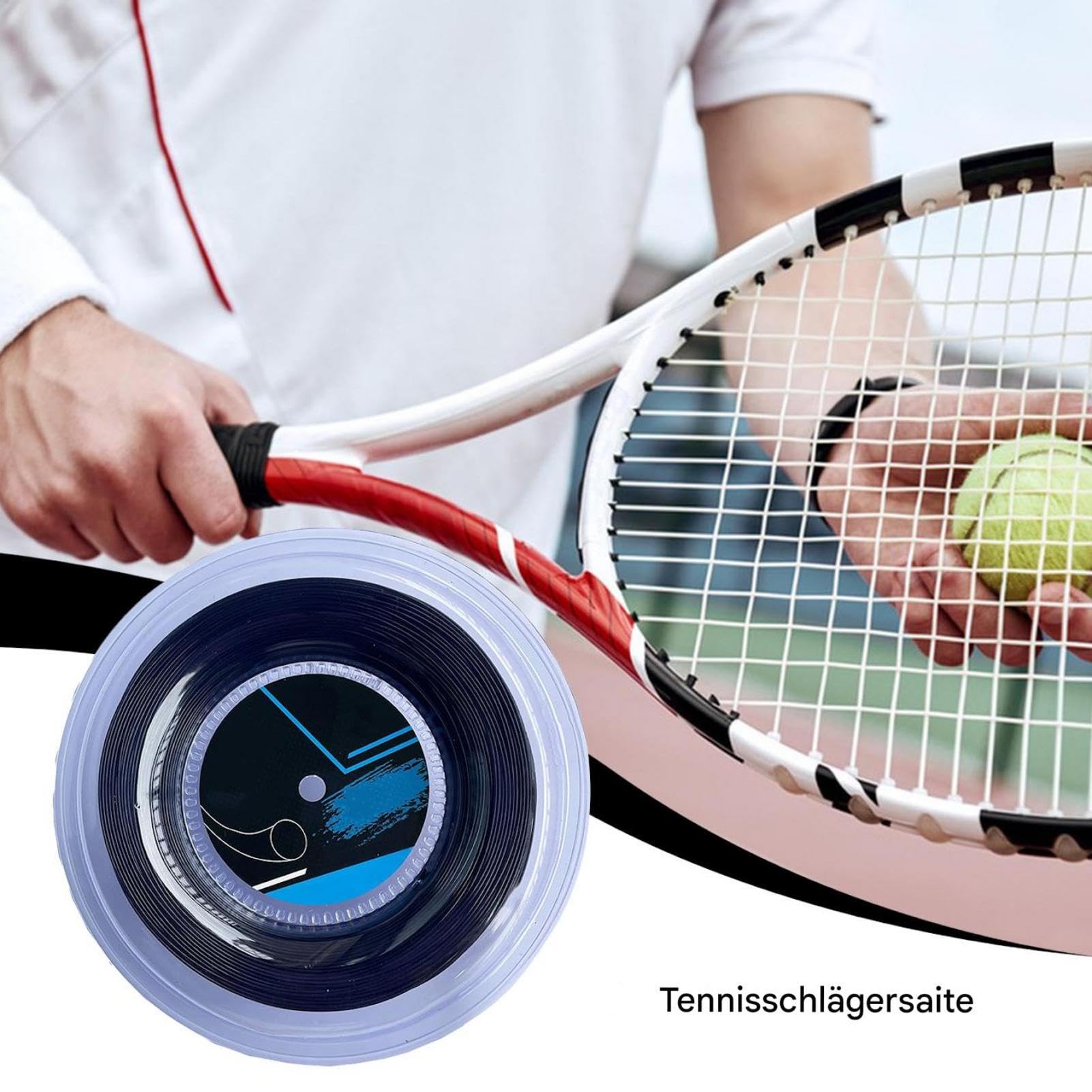 Racchetta da tennis, stringa di racchetta da tennis, per evitare le vibrazioni e le linee di gioco della palla, 200 m, ad alta potenza, per competizione e allenamento
