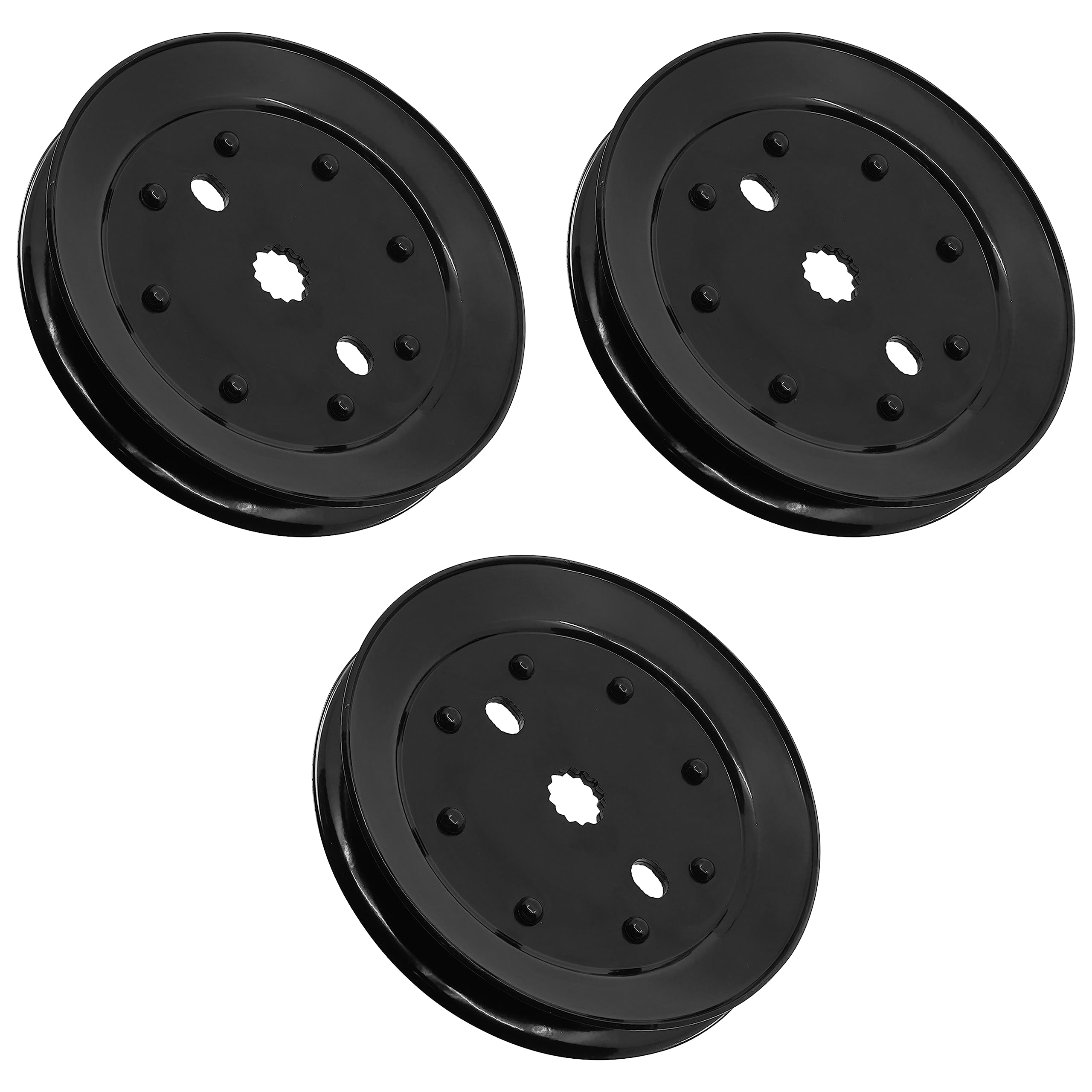 Caltric Spindle Pulley Compatible with John Deere X320 X340 X360 X400 X500 X520 54"Deck / 3X New