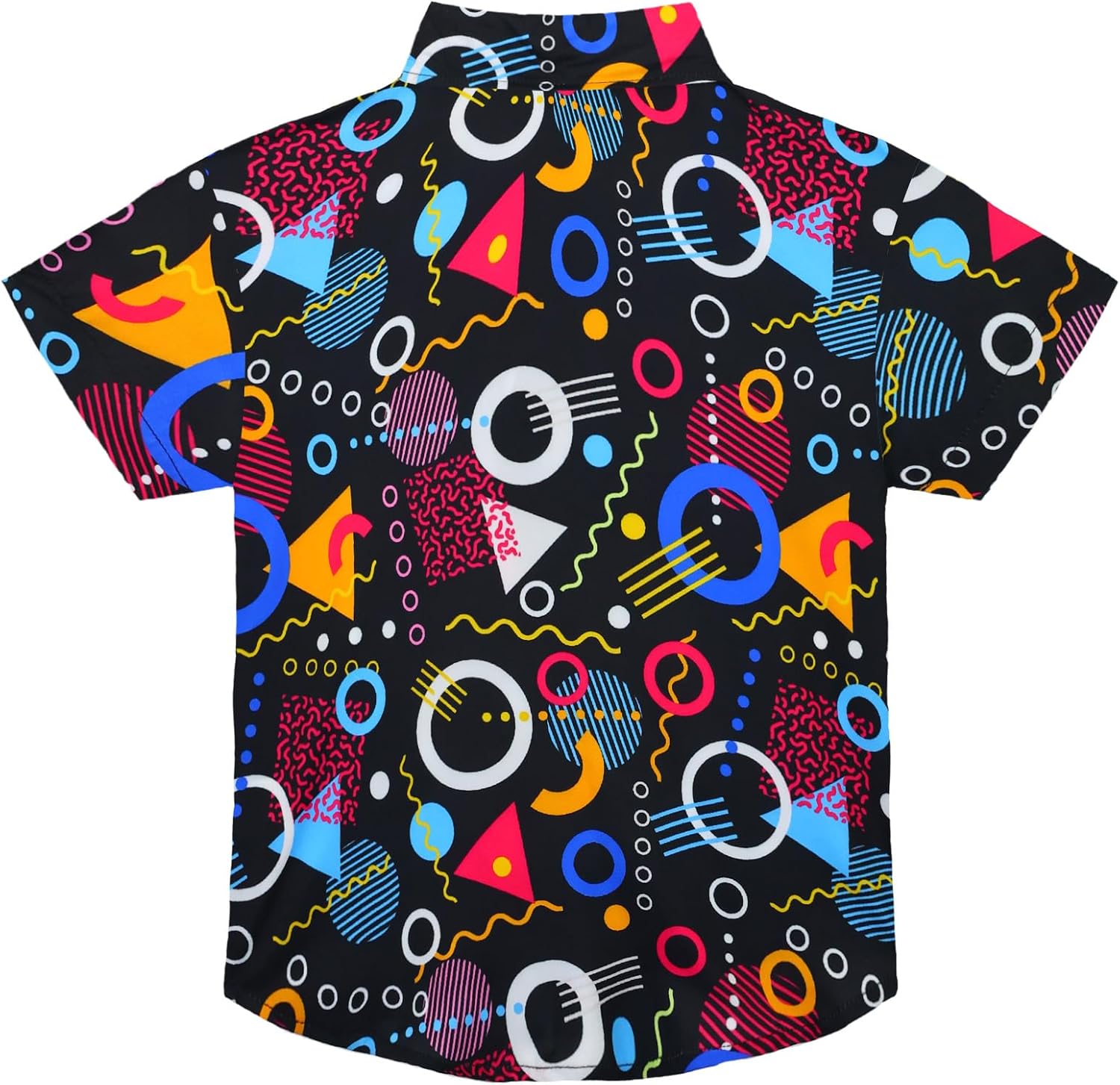 Boys Hawaiian Shirts Summer Short Sleeve Button Down Tropical Tops for Kids Child Beach Outdoor Party - Image 2