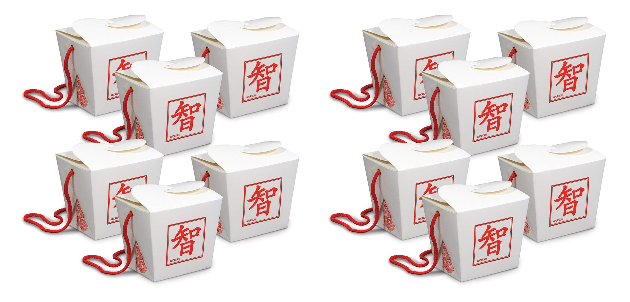 Boîtes à dragées asiatiques Beistle 53579, petit coffret cadeau invité pour baptême et fête