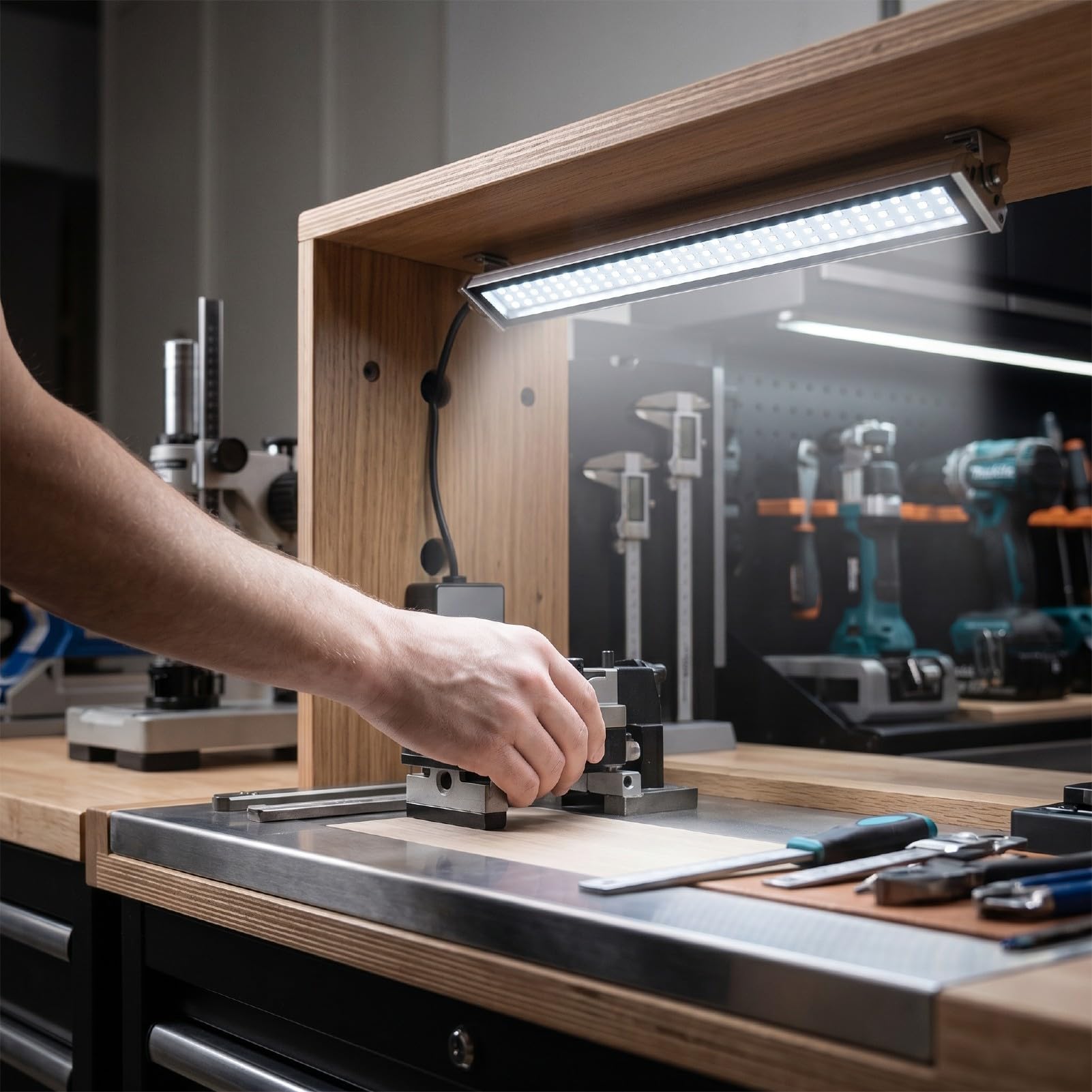 LED-Maschinenarbeitsleuchte, 12-W-Industrieröhrenleuchte aus Aluminiumlegierung mit IP65 Rostfrei, für CNC-Maschinendrehmaschinen-Werkstattfabrik
