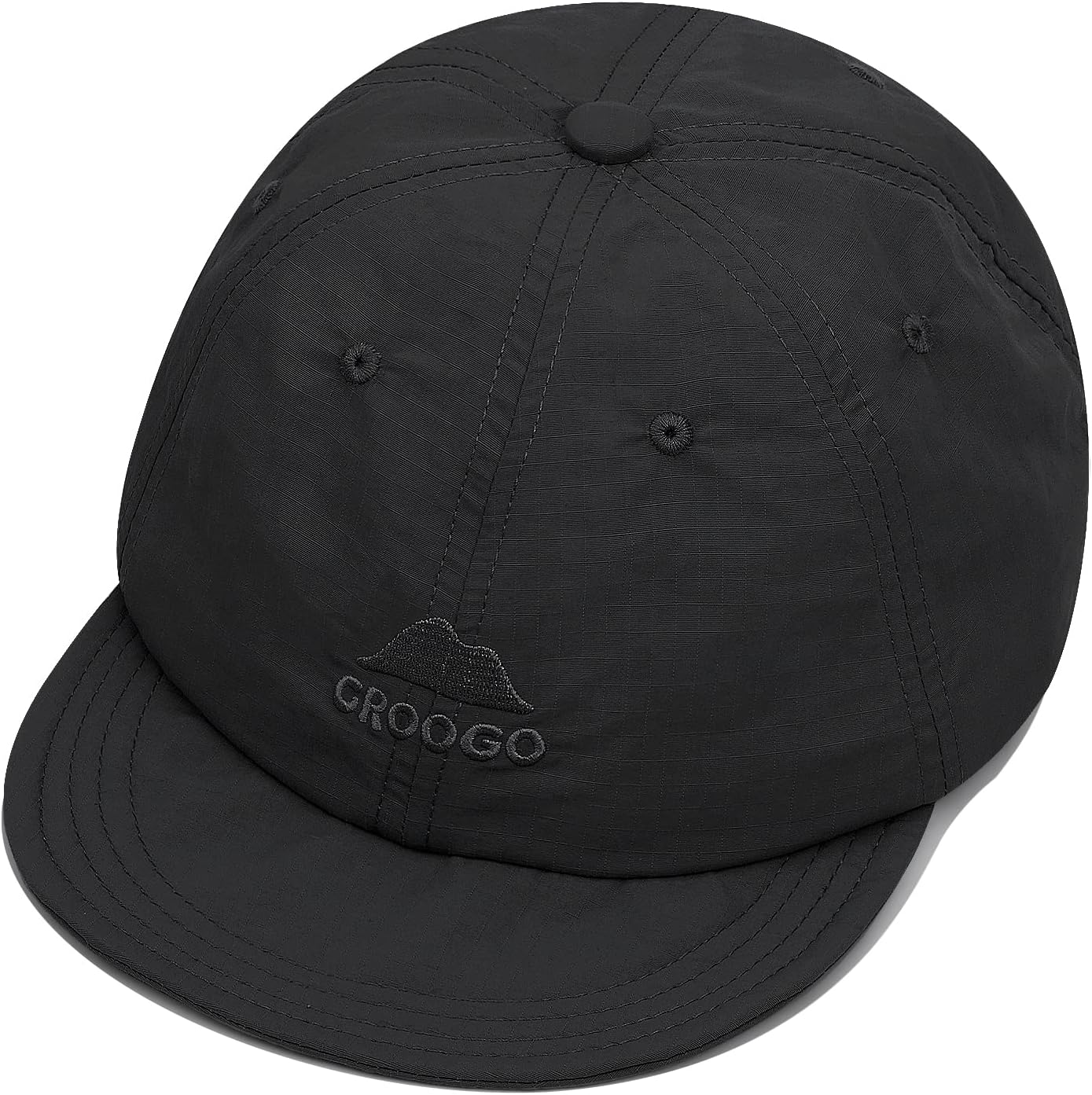 Croogo Quick Dry Short Brim Baseball Cap Soft Flat Bill Sun Hats Lightweight Trucker Caps Waterproof Umpire Short Bill Cap - Image 2