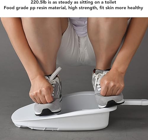 Miniatura 9 de Sartén para ancianos y pacientes postrados en cama, cómoda para sentarse y fácil de limpiar con cubierta suave, ayuda ideal y cuidado de la orina