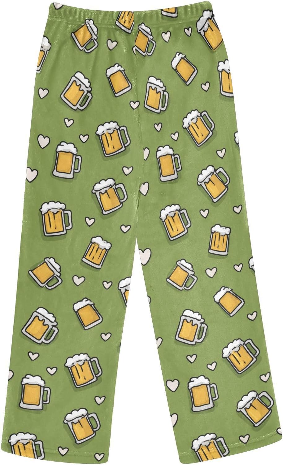 visesunny Beer Mug Heart Boys Pants for Kids Fleece Bottoms Long Jogger Pants Trousers with Pockets Size 6-14Y
