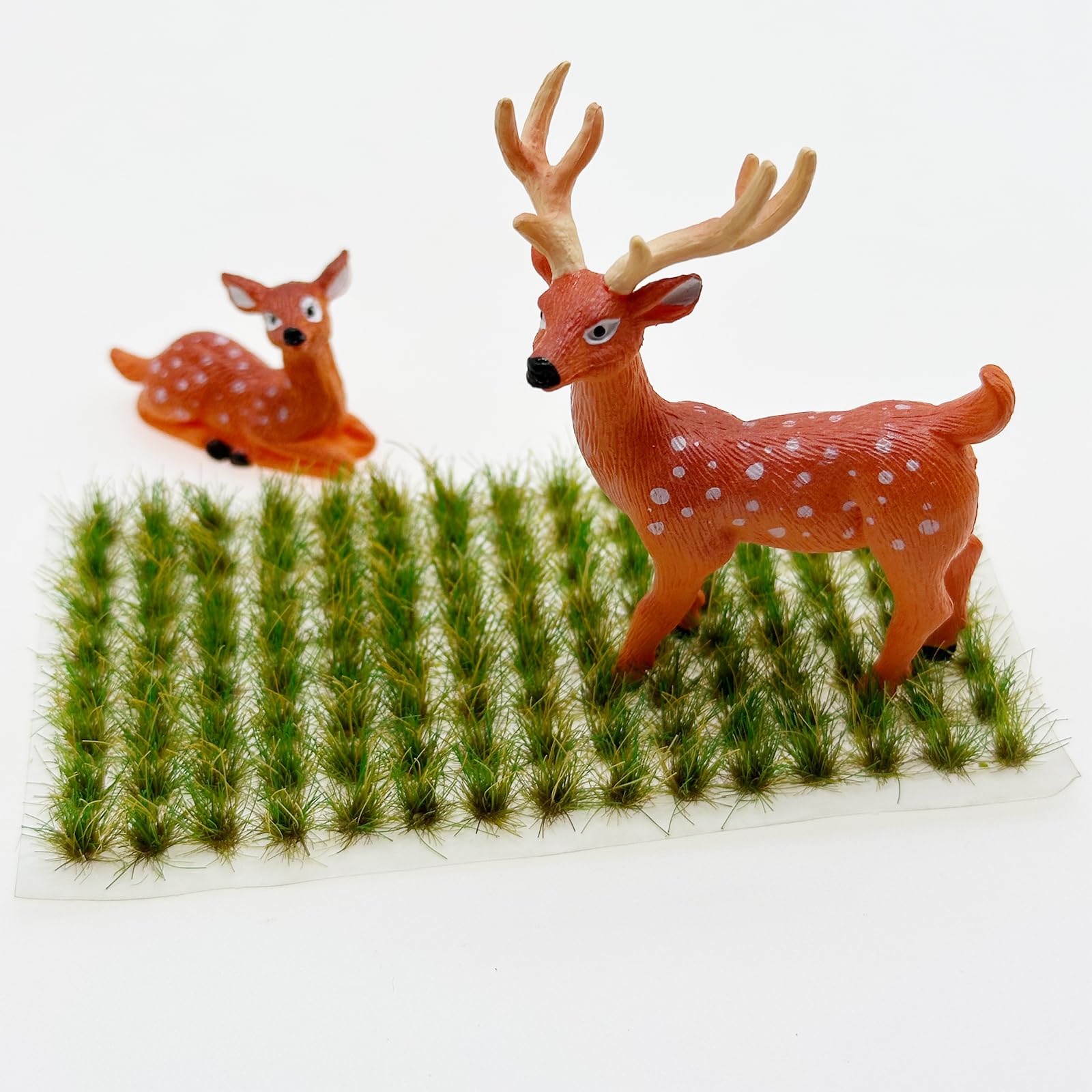Attuslla 120 PCS Bushy Tufts Static Grass Tuft Model Grass Tuft for DIY Miniature Train Landscape Terrain Railway Scenery Decorations - Image 3