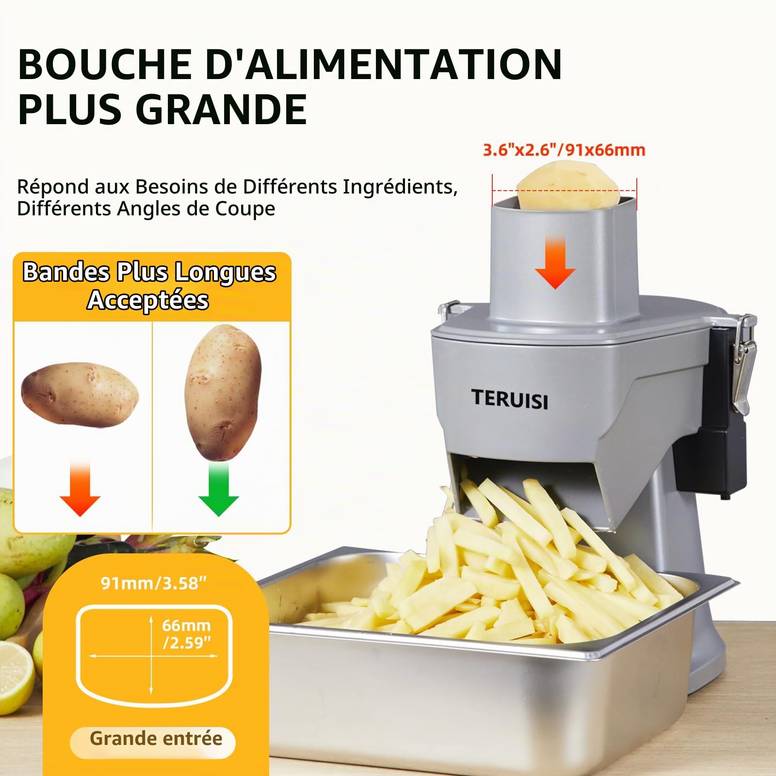 Hachoir à Légumes Électrique 4 en 1, 200W – Coupe-Légumes Professionnel avec Fonctions de Tranchage, Râpage, Coupe en Dés et Lanières, Robot Culinaire Multifonction Facile à Nettoyer