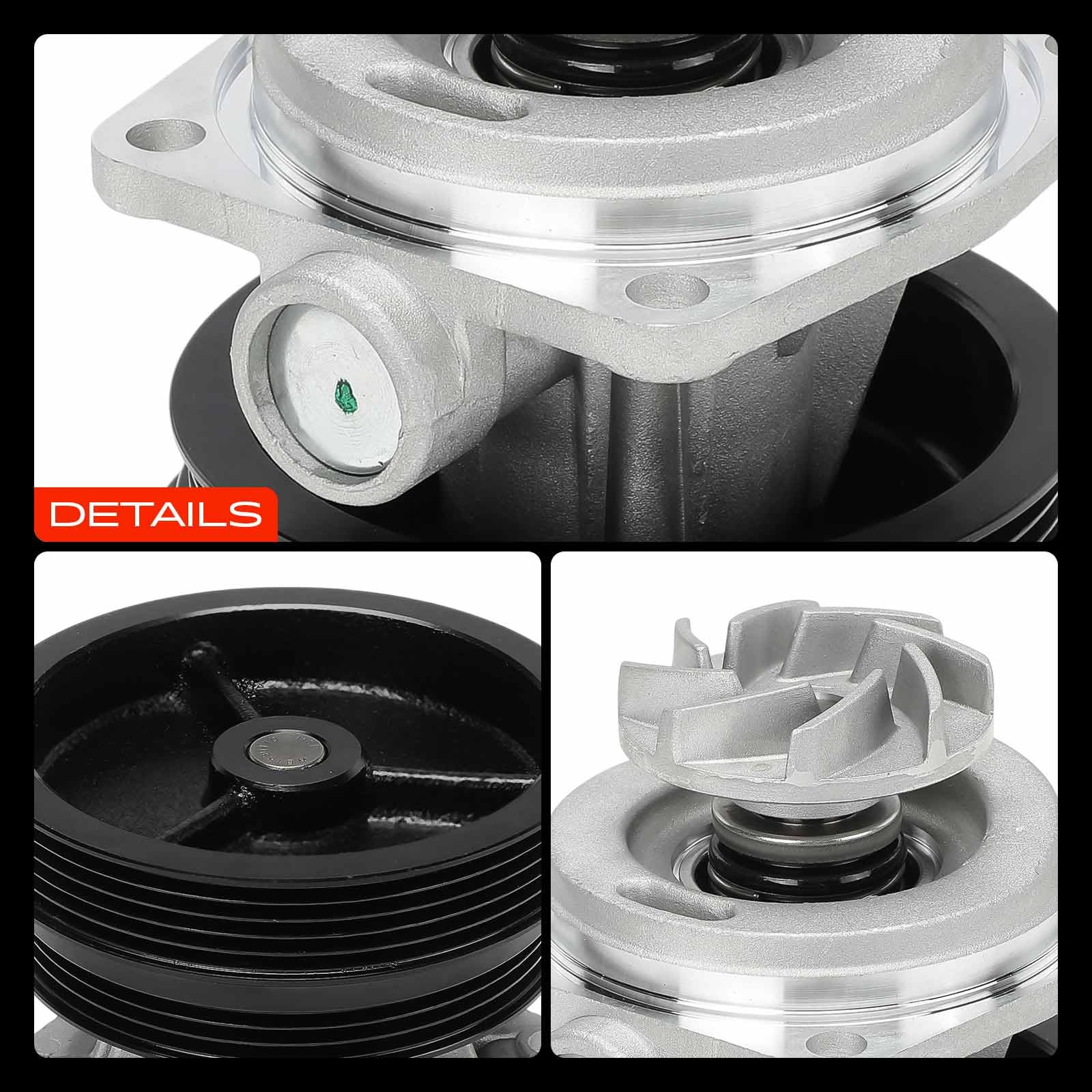 Frankberg Pompa dell'acqua di raffreddamento con guarnizione 46444355 | Compatibile con: Dedra SW 835, Doblo Box/MPV 223, Delta II 836, Marea 185, Bravo I 182, Lybra 839, Doblo MPV 119 223