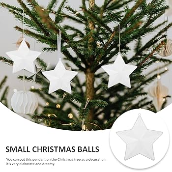 Amazon.co.jp: BESTOYARD クリスマス オーナメント星 透明中空星