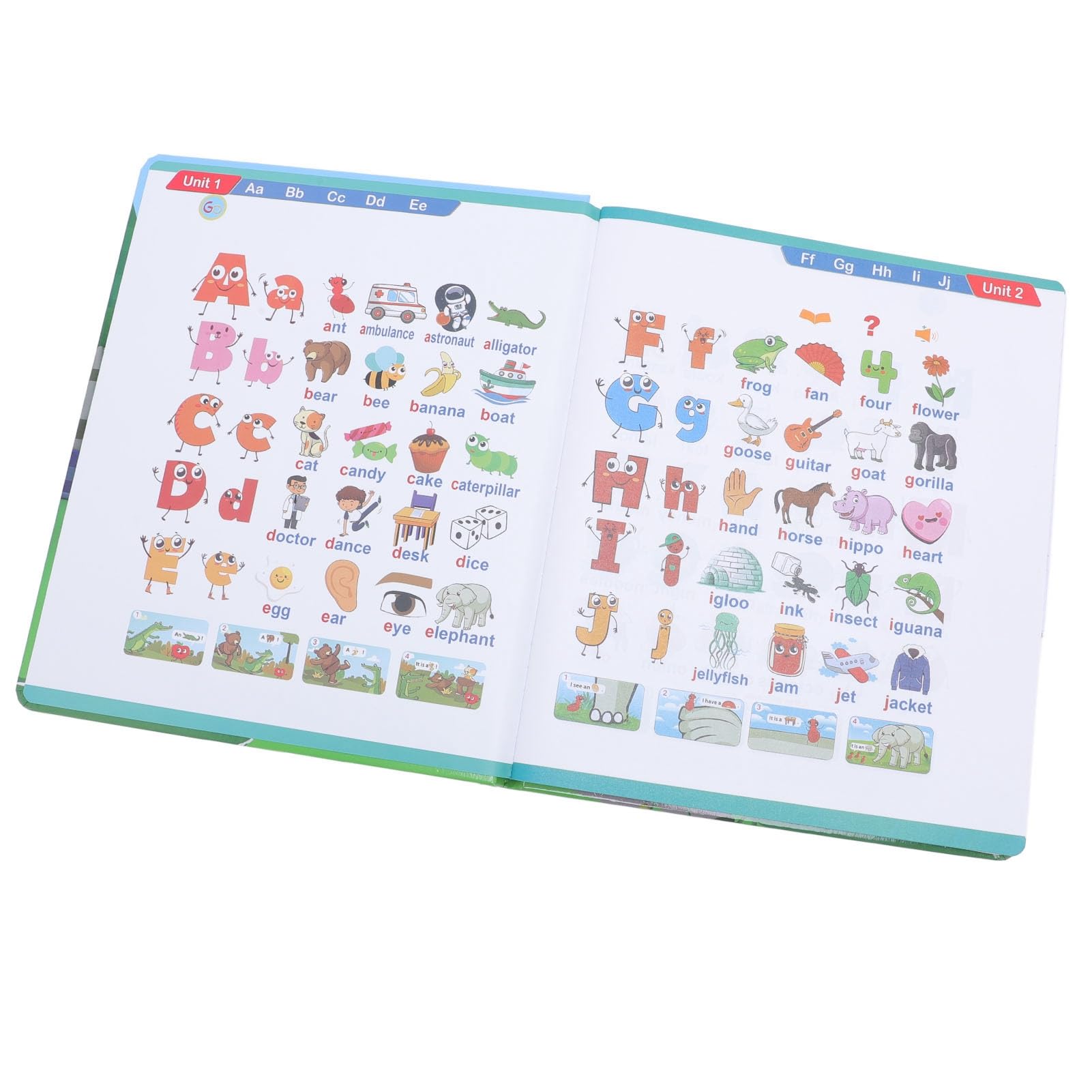 Interactive English Book, Master 36 Core Sounds, 5 Level Curriculum, Short & Long Vowels, Blending Instruction, Continuous Support, for Children Over 3 Years Old