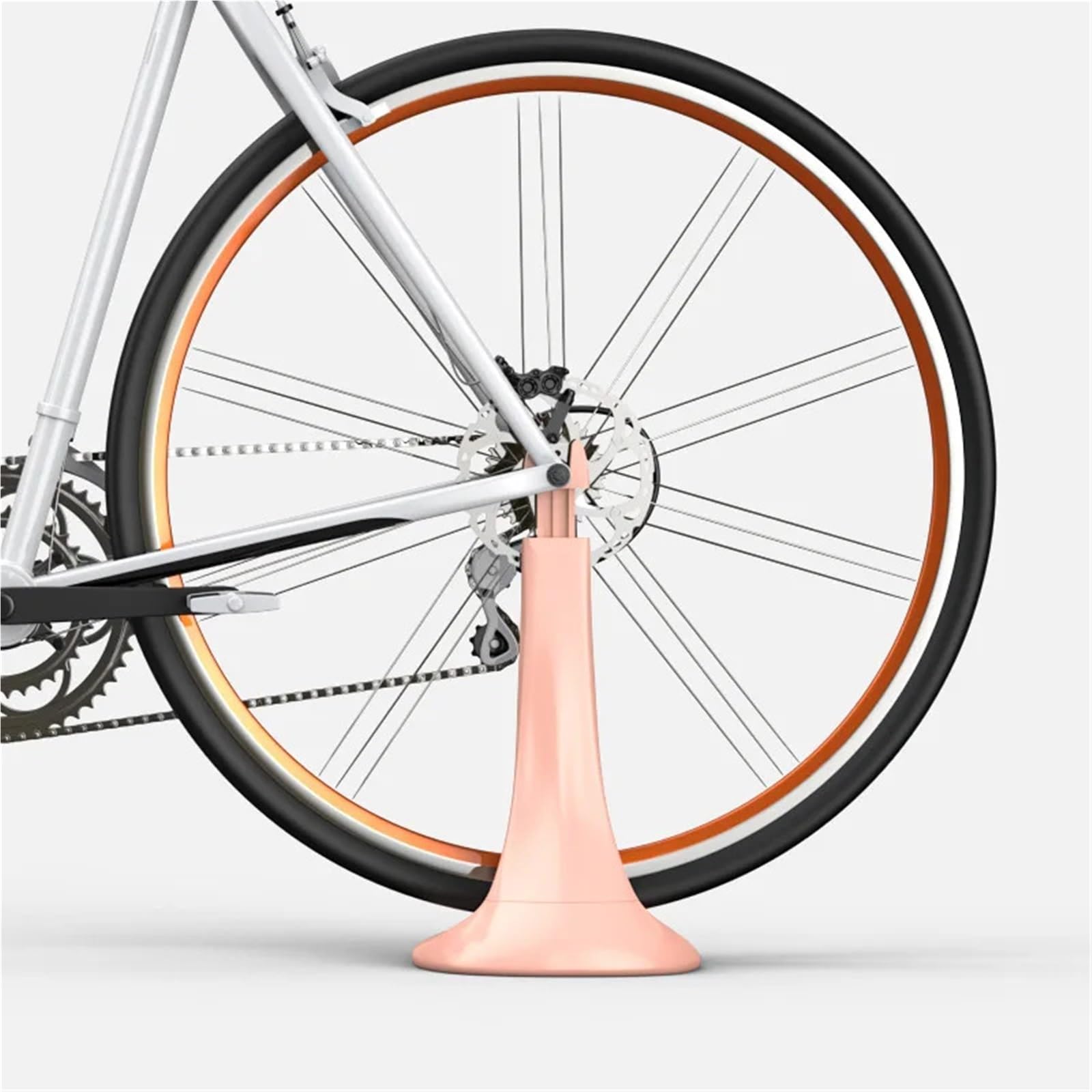 Portabiciclette Rastrelliera for parcheggio bici interna ed esterna | Espositore for regolazione portatile for bici da strada Espositore for mountain bike(Pink)