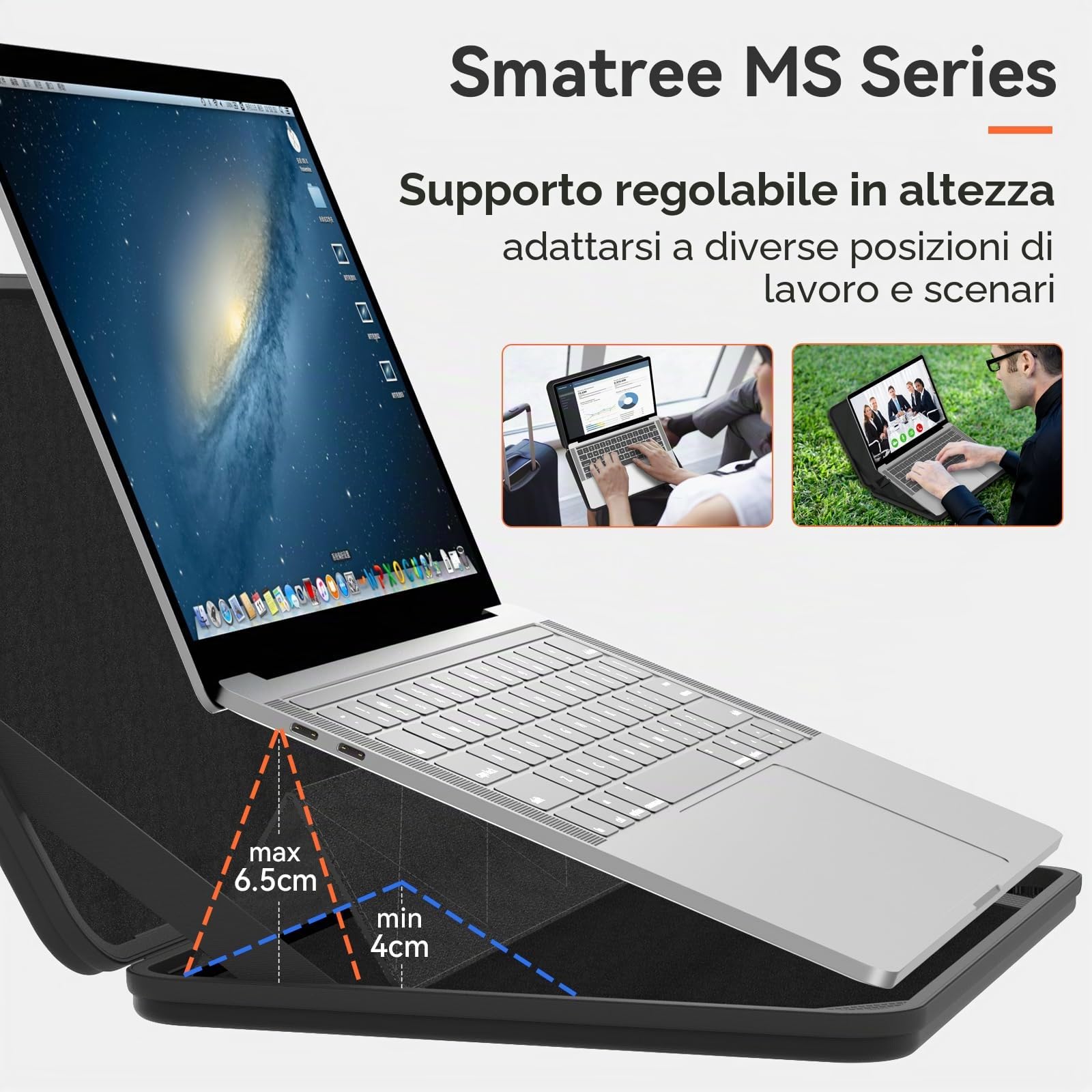 Smatree MS78T custodia rigida in EVA con supporto per 15,6 pollici Samsung Galaxy Book 5/4/3 360, per 15,6 pollici Samsung Galaxy Book 2 Pro 360 portatile, antiurto Hard custodia