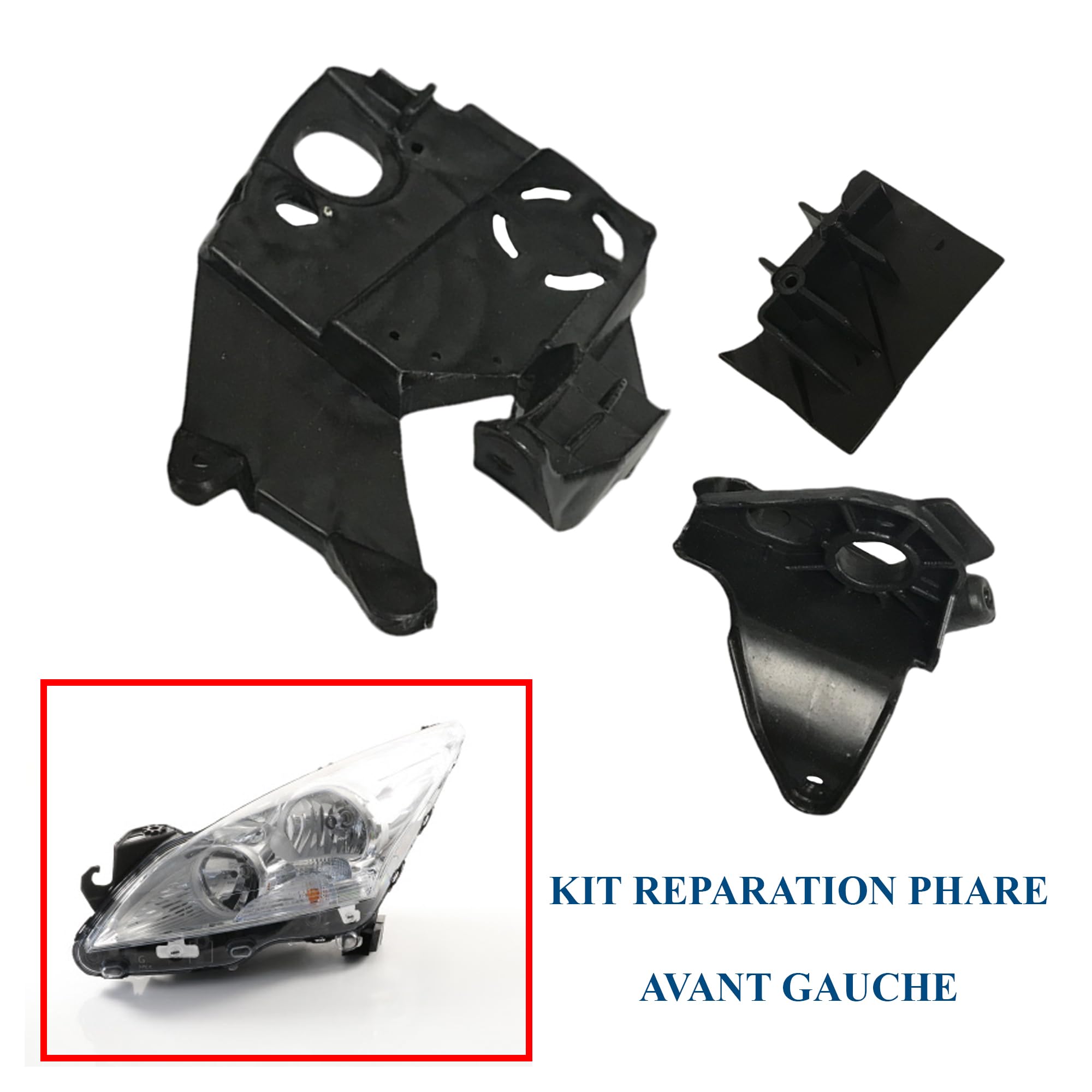 Kit Fixations Aile Avant Peugeot 3008 5008 (P8) - 23 Pièces Restagraf Réf. 604014B (10/2016 à Aujourd'hui)